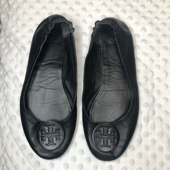 Tory Burch Shoes - Tory Burch Minnie Travel Ballet Flats 10 Black